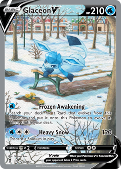 Glaceon V #175 Evolving Skies