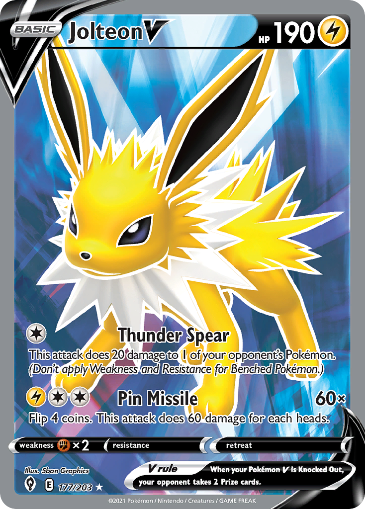 Jolteon V #177 Evolving Skies