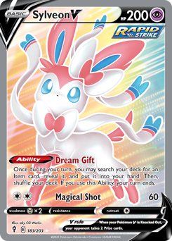 Sylveon V #183 Evolving Skies