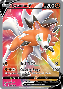 Lycanroc V #187 Evolving Skies