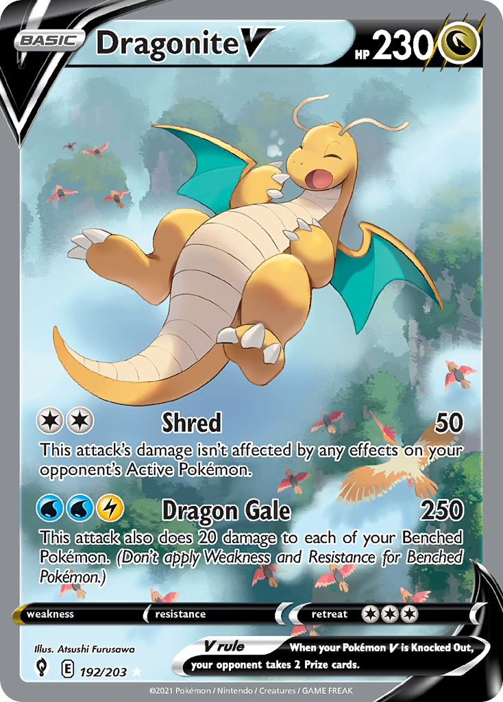 Dragonite V #192 Evolving Skies