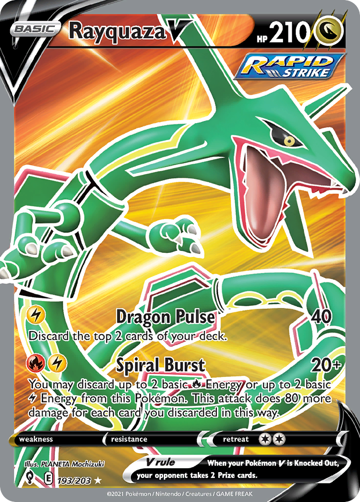 Rayquaza V #193 Evolving Skies