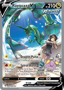 Rayquaza V #194 Evolving Skies