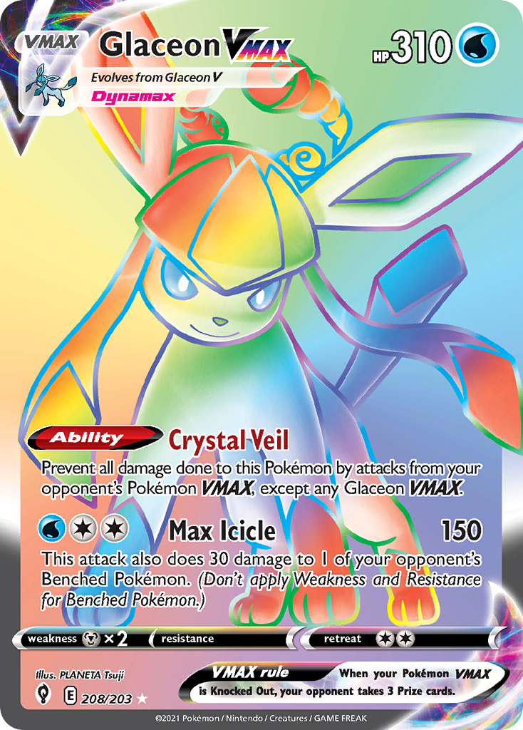 Glaceon VMAX #208 Evolving Skies