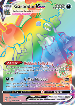 Garbodor VMAX #216 Evolving Skies