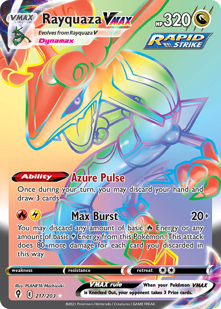 Rayquaza VMAX #217 Evolving Skies