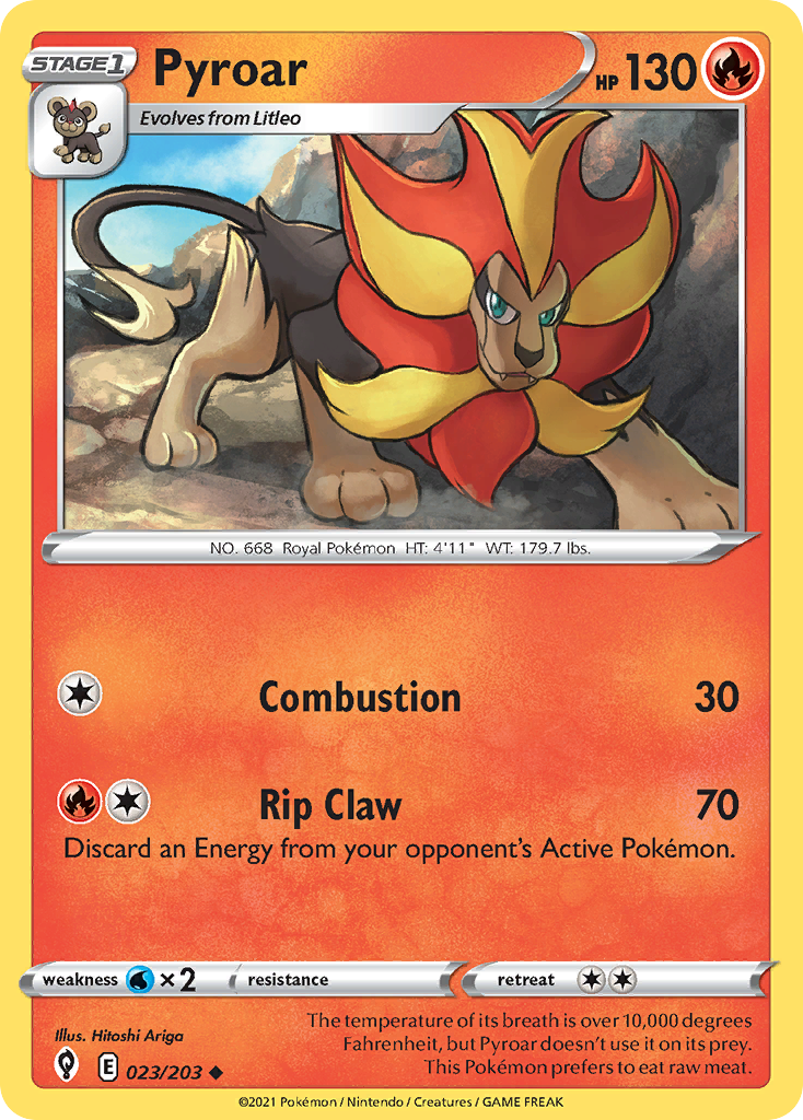 Pyroar #23 Evolving Skies