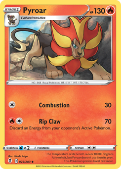 Pyroar #23 Evolving Skies