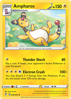 Ampharos #56 Evolving Skies