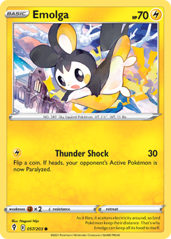 Emolga #57 Evolving Skies