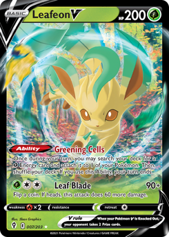 Leafeon V #7 Evolving Skies