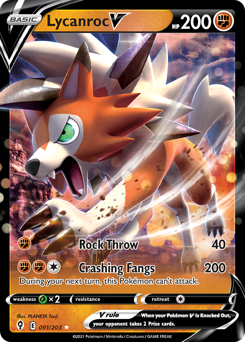 Lycanroc V #91 PSA 10