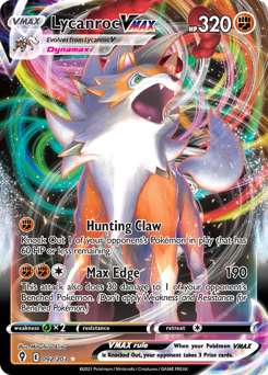 Lycanroc VMAX #92 Evolving Skies