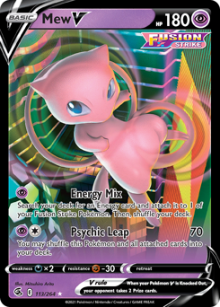 Mew V #113 Fusion Strike