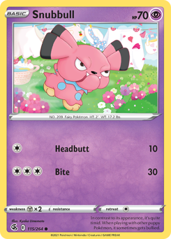 Snubbull #115 Fusion Strike
