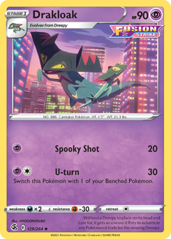 Drakloak #129 Fusion Strike