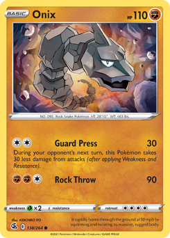 Onix #138 Fusion Strike