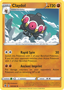 Claydol #145 Fusion Strike