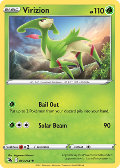 Virizion #15 Fusion Strike