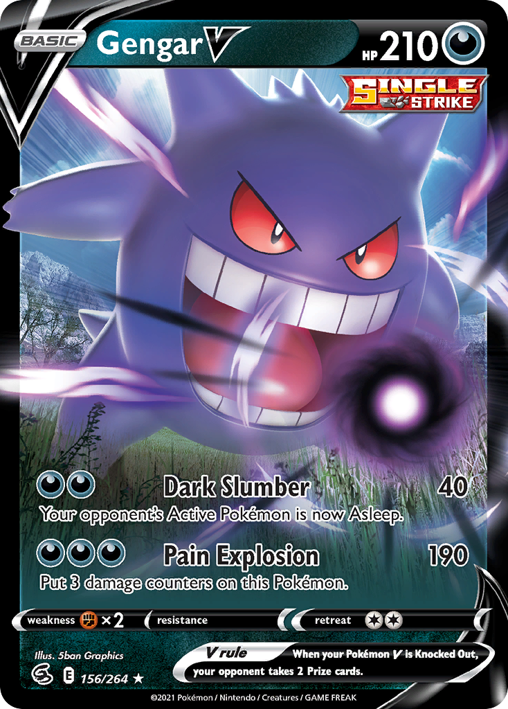 Gengar V #156 Fusion Strike
