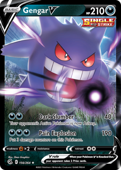 Gengar V #156 Fusion Strike