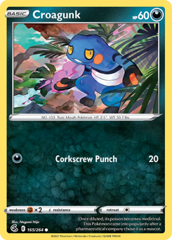 Croagunk #165 Fusion Strike