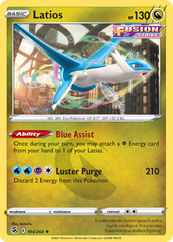 Latios #194 Fusion Strike