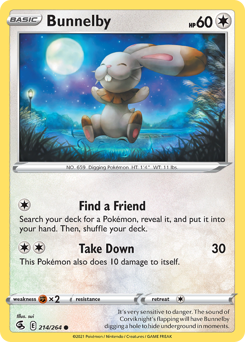 Bunnelby #214 Fusion Strike