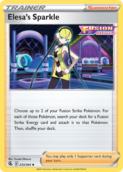 Elesa's Sparkle #233 Fusion Strike