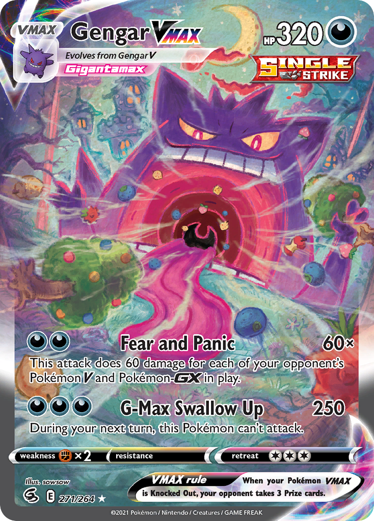 Gengar VMAX #271 Fusion Strike