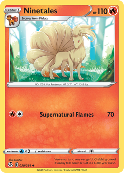 Ninetales #30 Fusion Strike