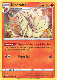 Ninetales #31 Fusion Strike