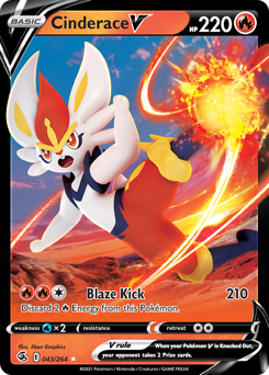 Cinderace V #43 Fusion Strike