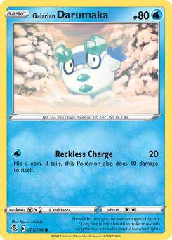Galarian Darumaka #71 Fusion Strike