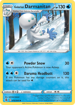 Galarian Darmanitan #72 Fusion Strike