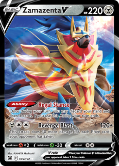 Zamazenta V #105 Brilliant Stars