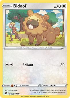 Bidoof #120 Brilliant Stars