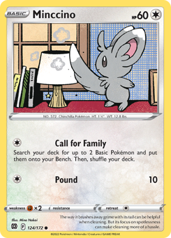 Minccino #124 Brilliant Stars