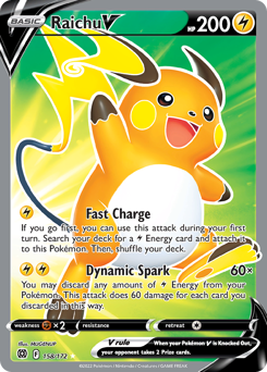 Raichu V #158 Brilliant Stars