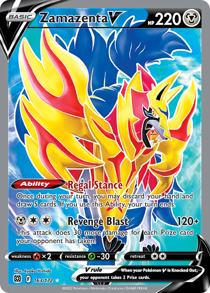 Zamazenta V #163 Brilliant Stars
