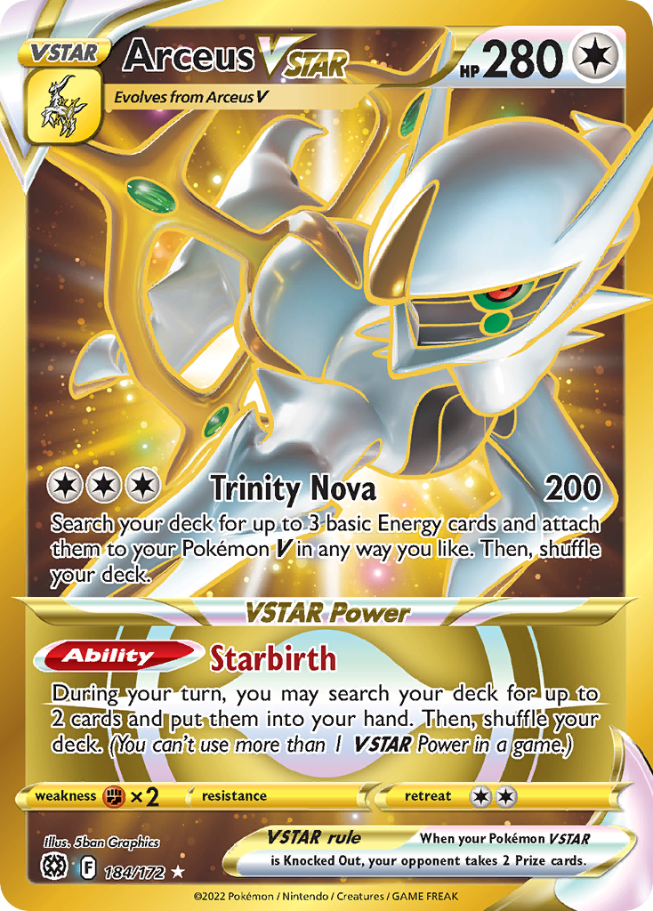 Arceus VSTAR #184 Brilliant Stars