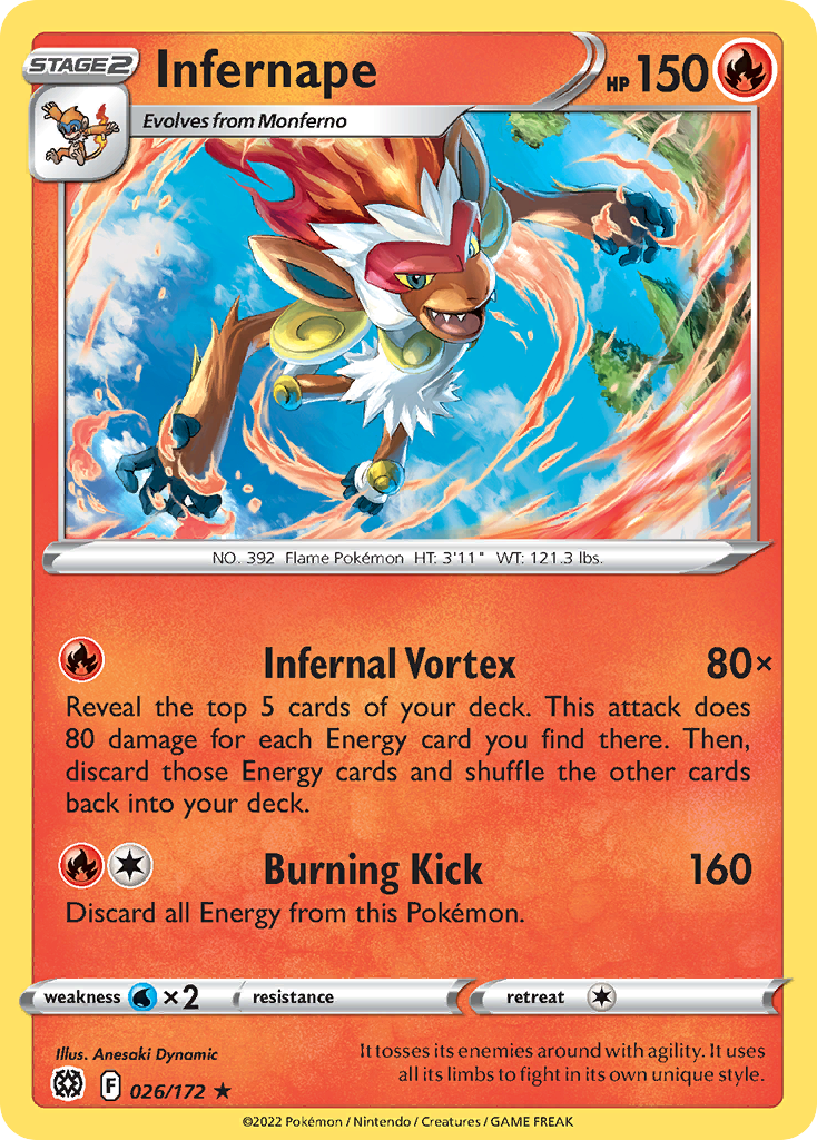 Infernape #26 Brilliant Stars