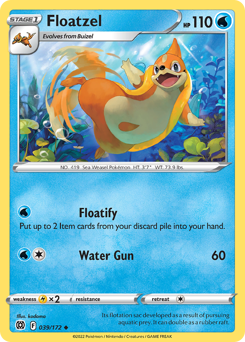 Floatzel #39 Brilliant Stars