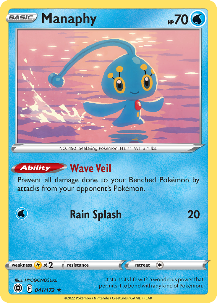 Manaphy #41 Brilliant Stars