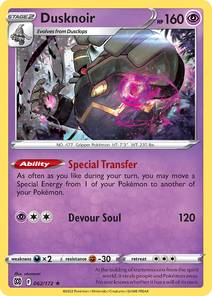 Dusknoir #62 Brilliant Stars
