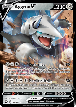 Aggron V #96 Brilliant Stars