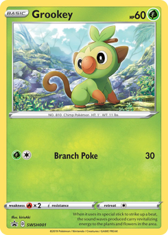 Grookey #SWSH001 SWSH Black Star Promos