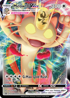 Meowth VMAX #SWSH005 SWSH Black Star Promos