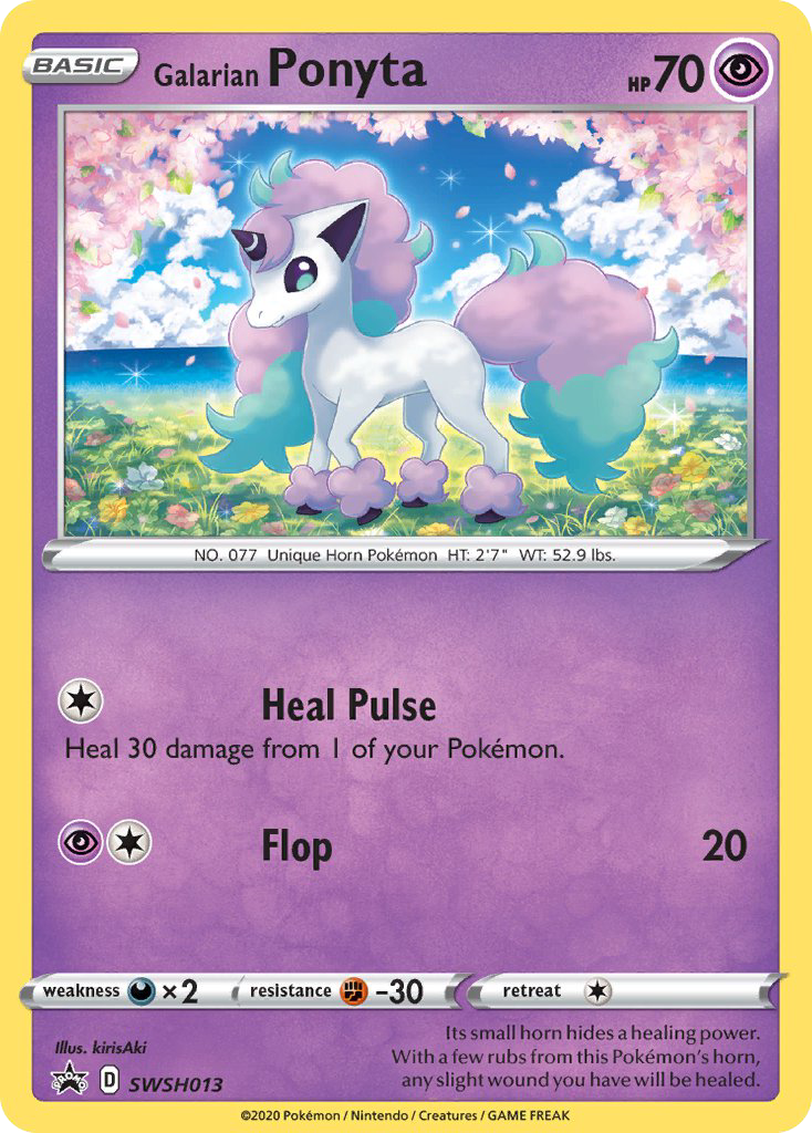 Galarian Ponyta #SWSH013 SWSH Black Star Promos