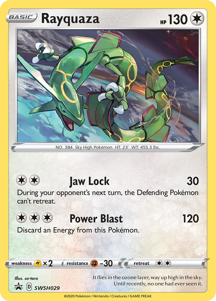 Rayquaza #SWSH029 SWSH Black Star Promos